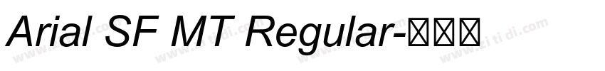 Arial SF MT Regular字体转换